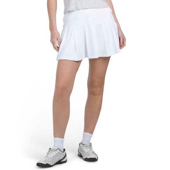G LIFESTYLE White Upf 50 Pleated Mini Skort - Picture 1 of 2